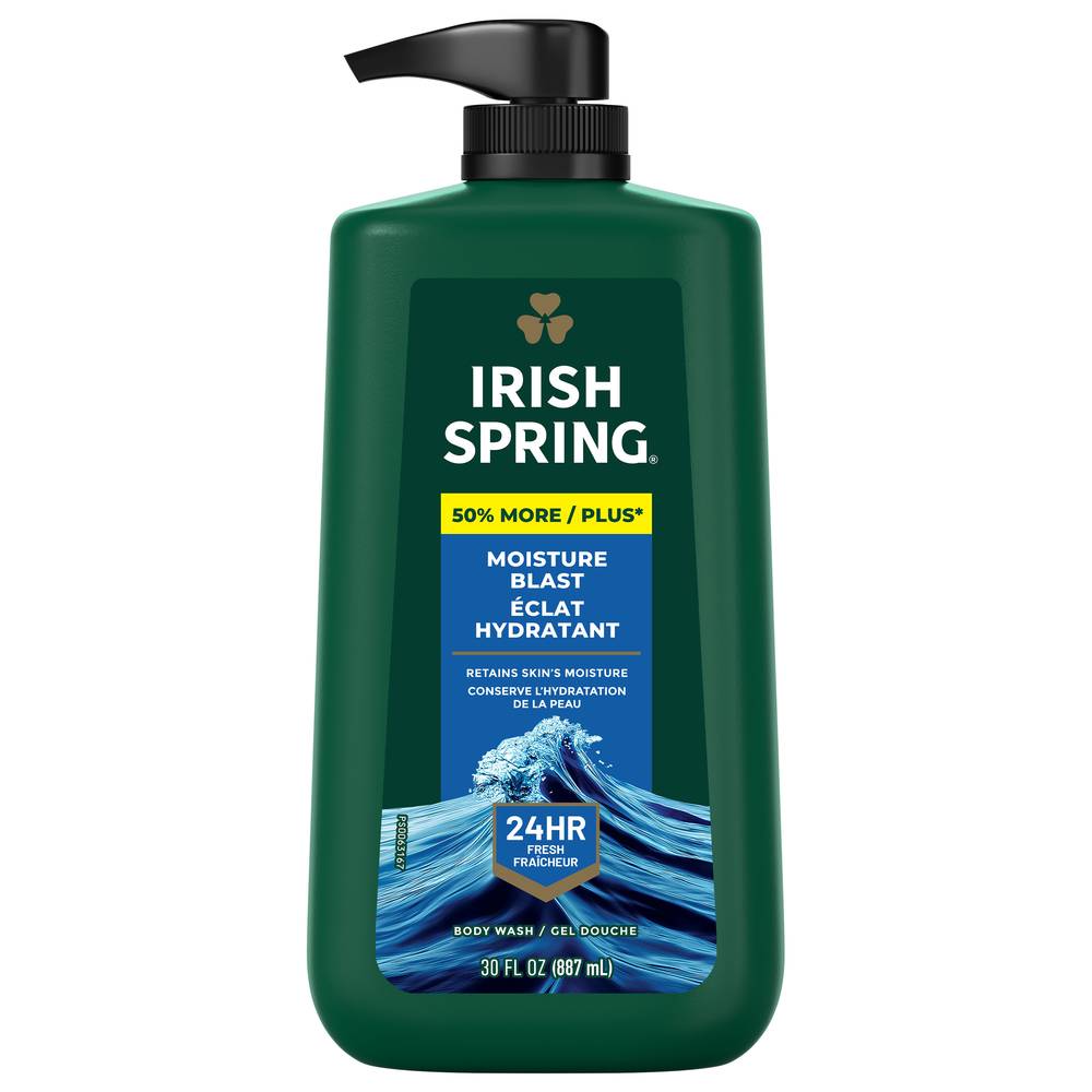 Irish Spring Moisture Blast Moisturizing Face + Body Wash