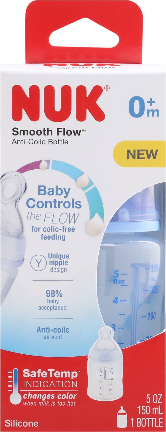 Nuk Smooth Flow 0+ Months Anti-Colic 5 Ounce Bottles