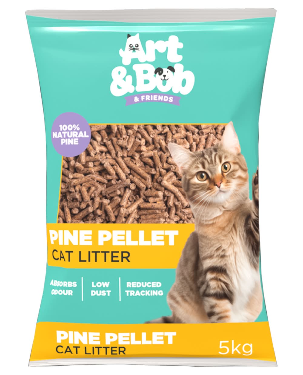 Art & Bob 5kg Pine Pellet Cat Litter