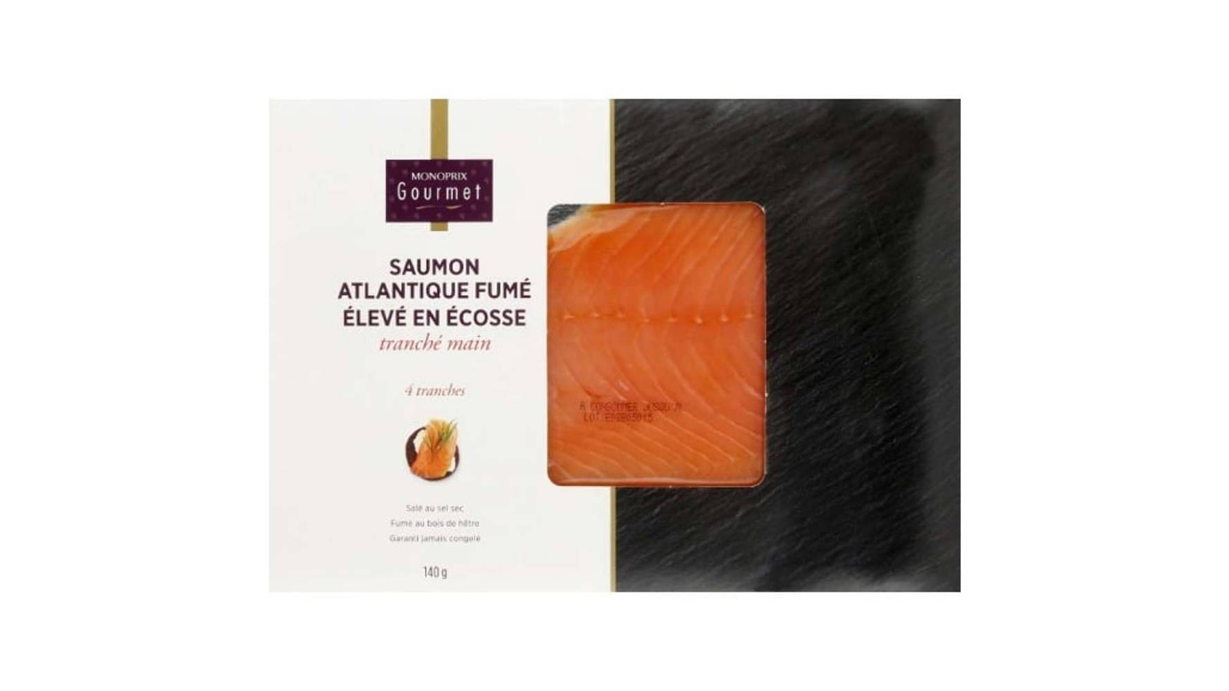 Monoprix Gourmet - Saumon atlantique fumé élevé en écosse
