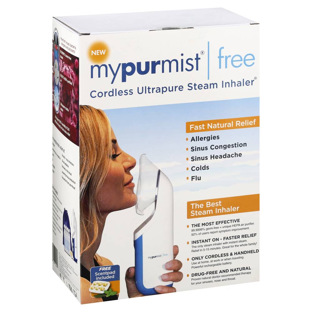 mypurmist Cordless Ultrapure Steam Inhaler (2.5 lbs)