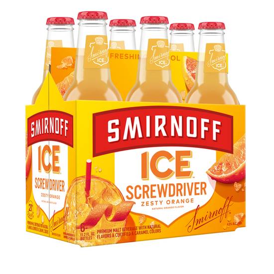 Smirnoff Ice Screwdriver Beer (6 ct, 11.2 fl oz)