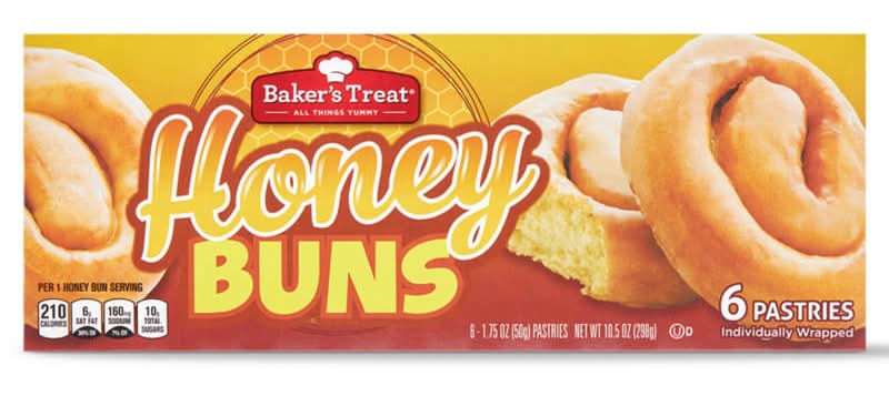 Baker's Treat Glazed Honey Buns