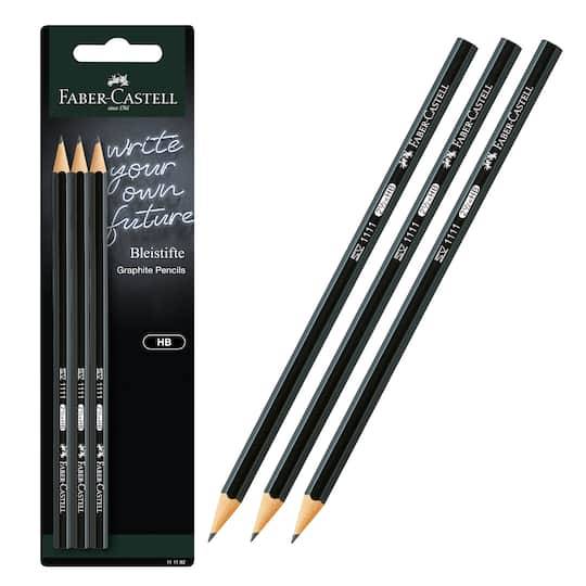 Faber-Castell Graphite Pencil Set, Black (3 ct)