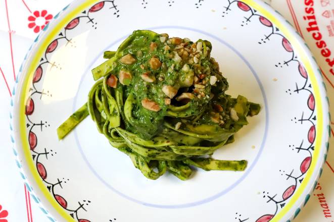 Tagliatelle al pesto