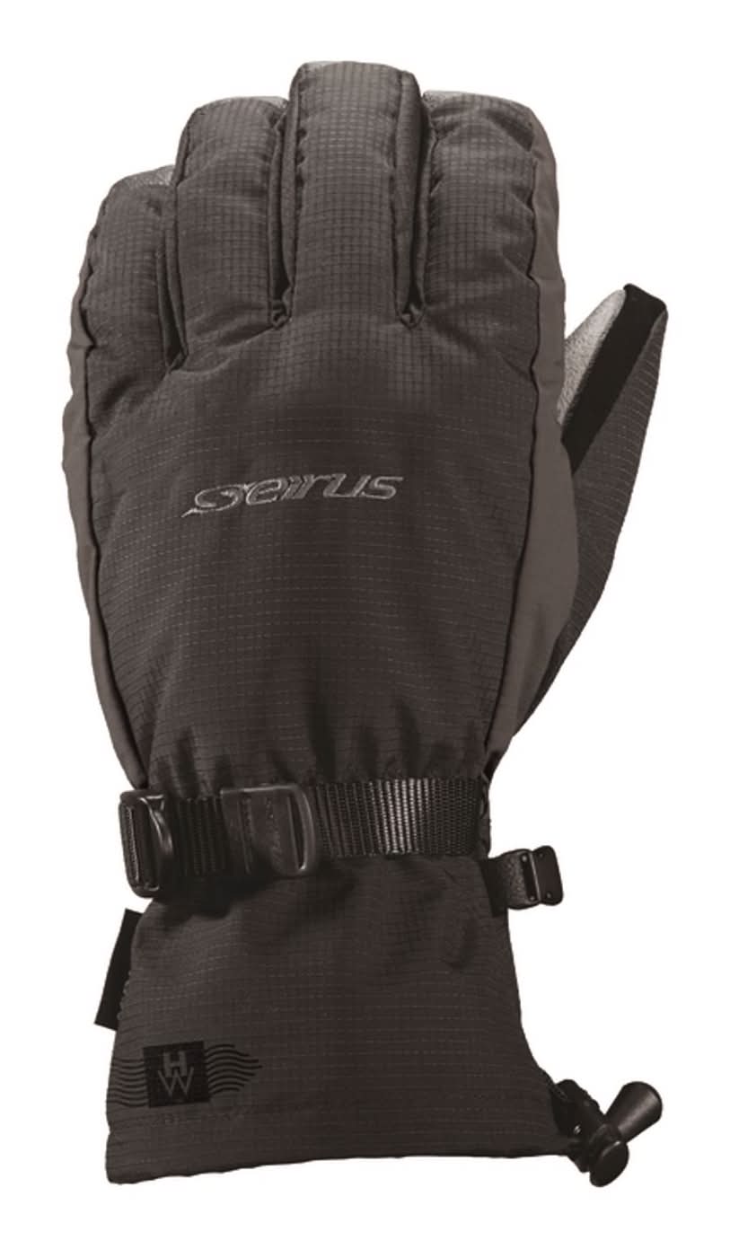 Seirus Heatwave Accel M Rip Stop Shell Insulated Black Cold Weather Gloves