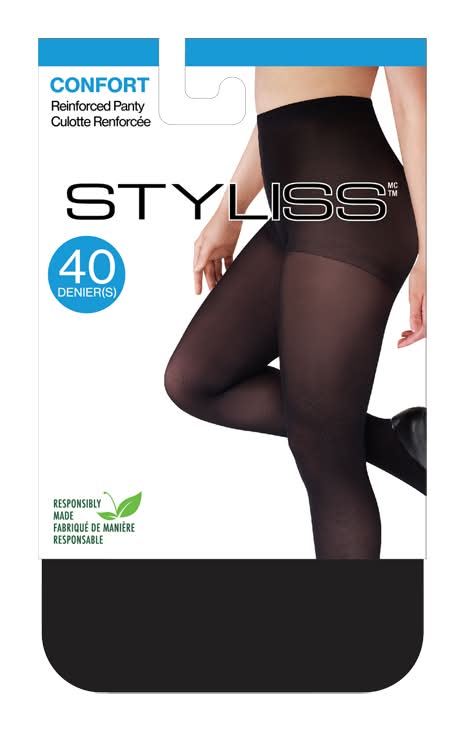 Styliss collant confort 40 den (m/noir)
