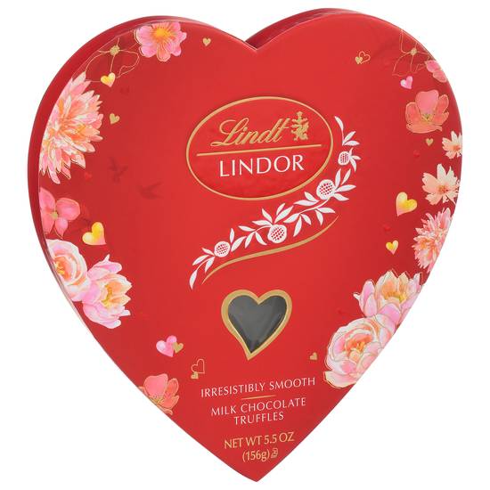 Lindt Lindor Valentine's Milk Chocolate Truffles Heart, 5.5 Oz.