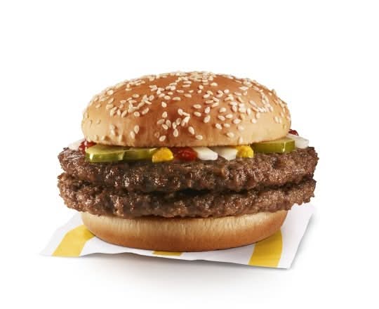 Double quart de livre sans fromage [650.0 Cal]