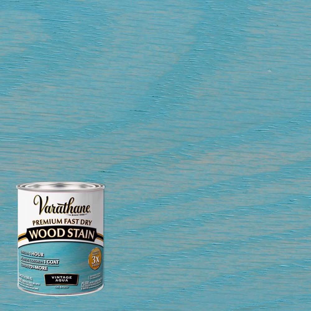 Varathane Premium Vintage Aqua Oil-Based Fast Dry Wood Stain 1 Qt