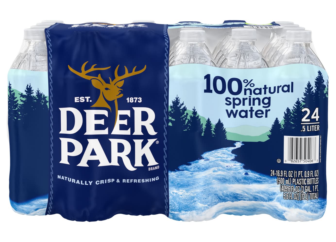 Deer Park 100% Natural Spring Water (24 x 16.9 fl oz)