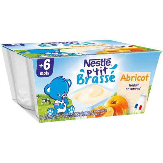 Nestlé p'tit brasse abricot, 4 pcs