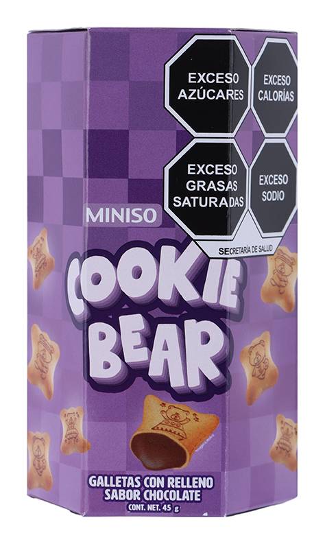 Miniso · Galletas con relleno, chocolate (45 g)