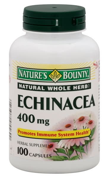 Nature's Bounty Echinacea Herbal Supplement Capsules (100 ct)