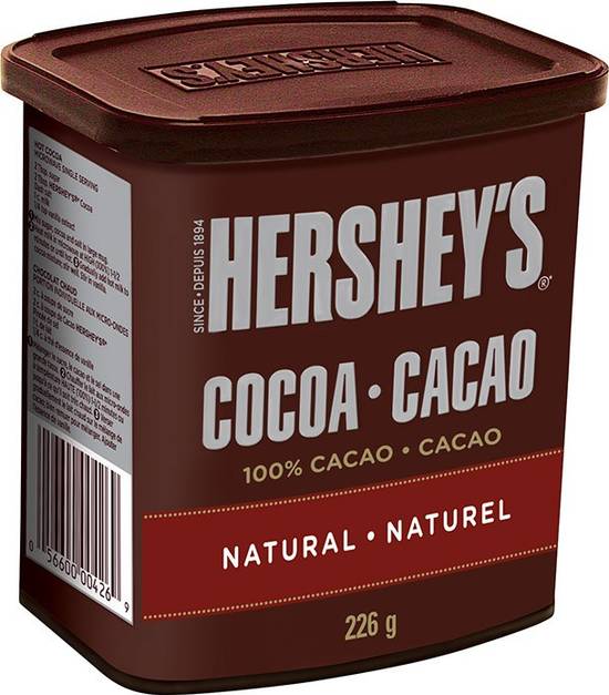 Hershey's · Natural unsweetened cocoa - Cacao naturel non sucré