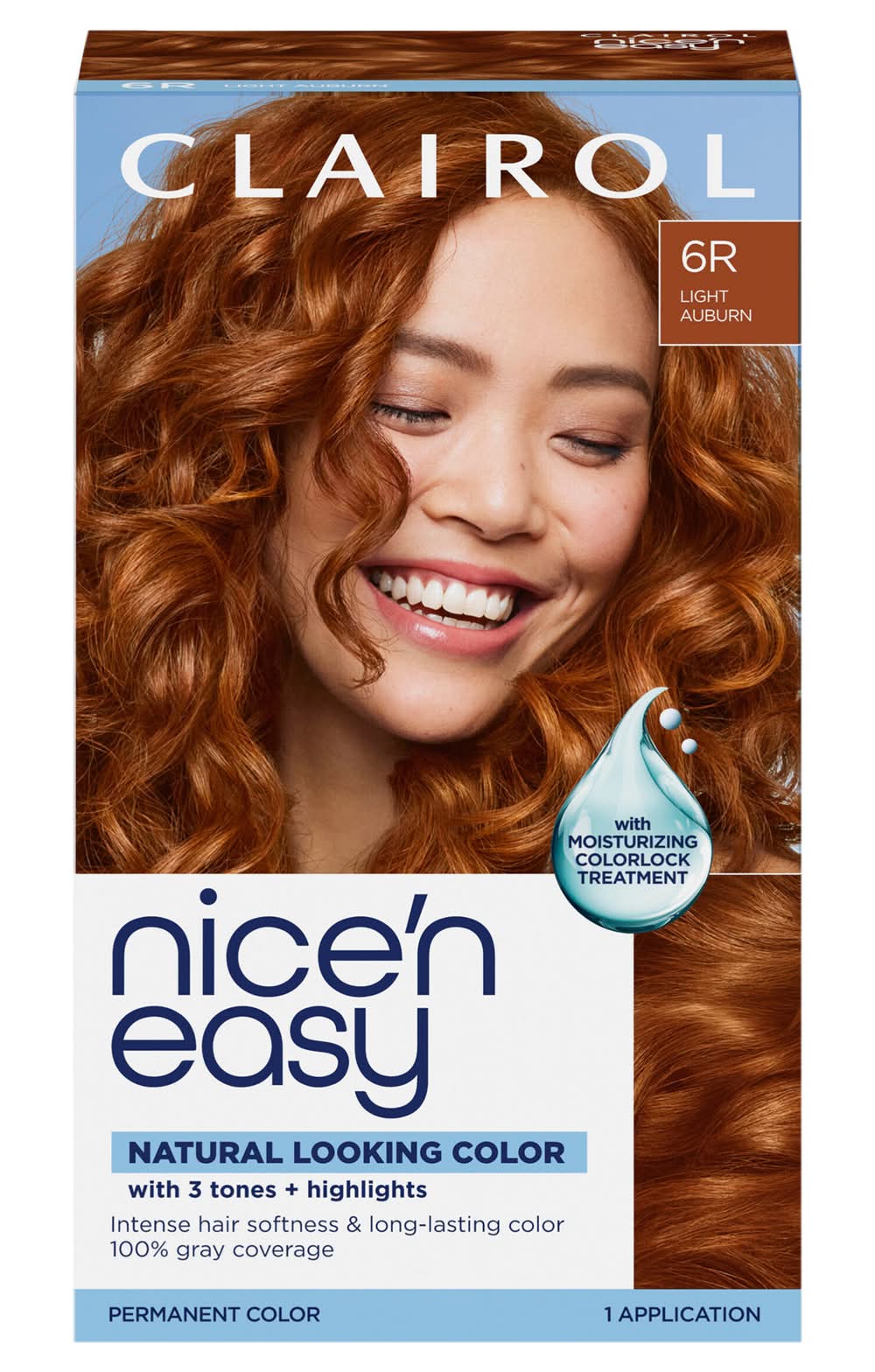 Clairol Permanent Hair Color, 6R Light Auburn (8 oz)
