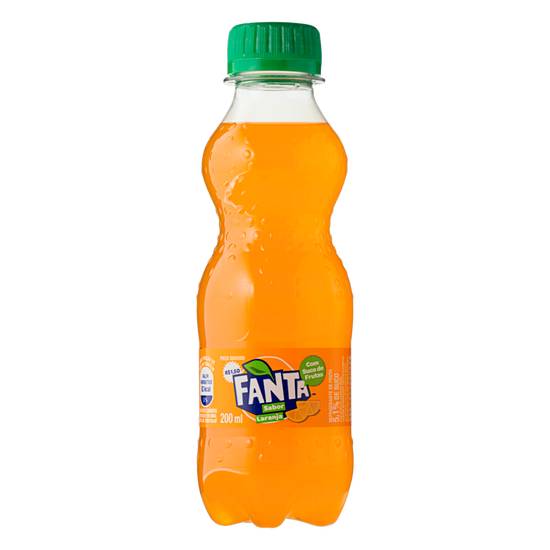 Fanta refrigerante de fruta sabor laranja (garrafa 200ml)