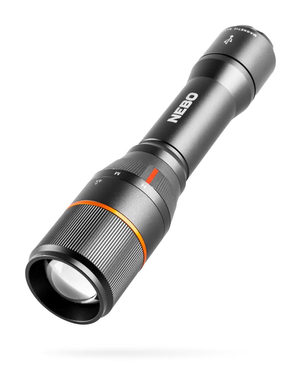 Nebo Davinci 1500 Lm Black Led Rechargeable Rechargeable Flashlight 18650 Battery