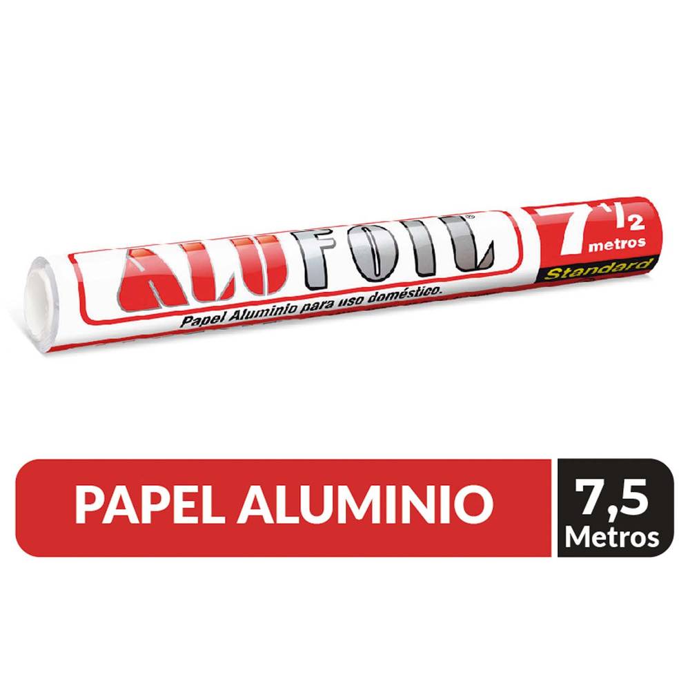 Alufoil papel aluminio (rollo 7.5 m)