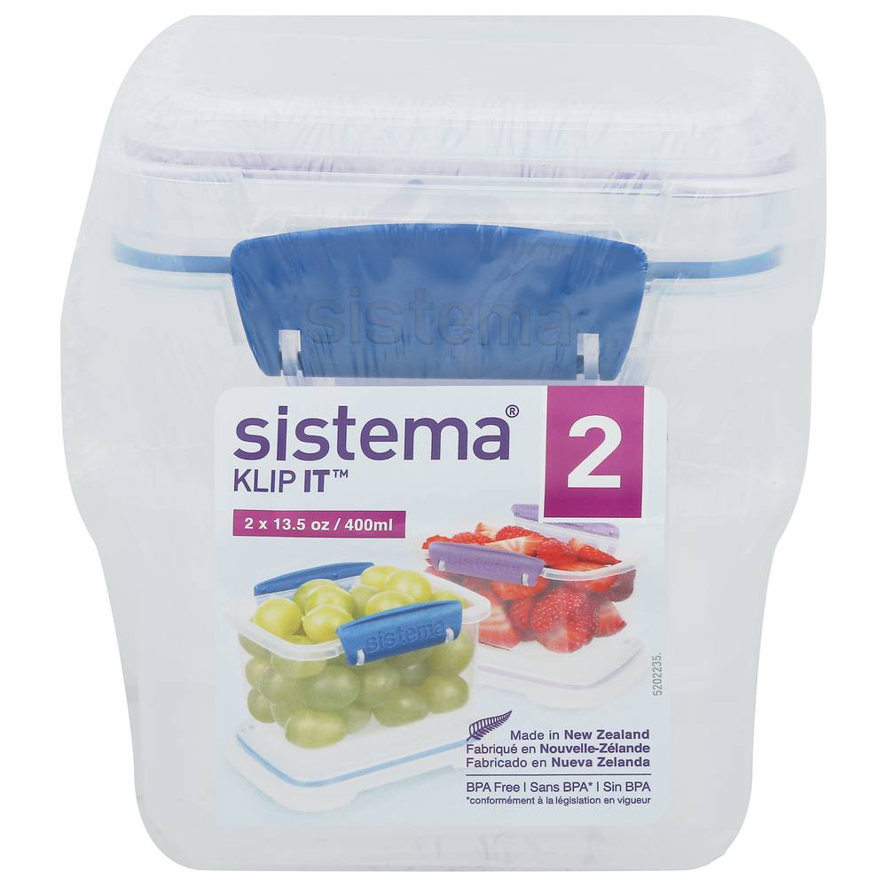 Sistema Rectangle 400ml 2pk