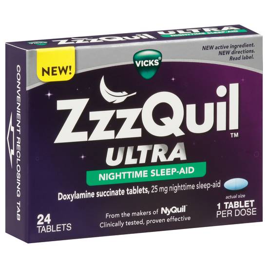 Vicks Zzzquil Ultra 25 mg Nighttime Sleep-Aid (24 ct)