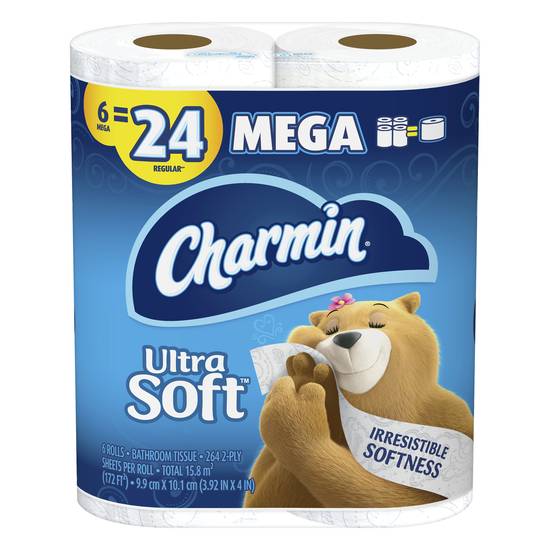 Charmin Mega Rolls Ultra Soft Toilet Paper (6 ct)