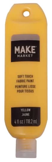 Make Market Soft Touch Fabric Paint, Yellow (4 fl oz)