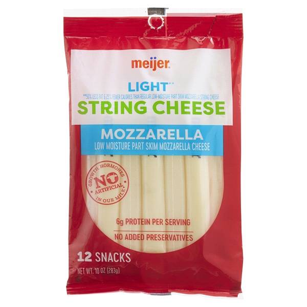 Meijer Light Mozzarella String Cheese (10 oz)