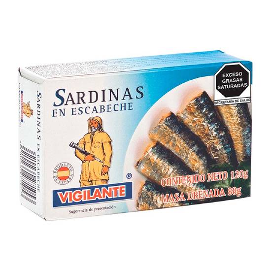 Vigilante sardinas en escabeche (caja 120 g)