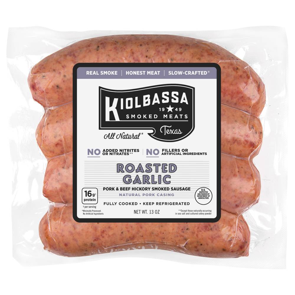 Kiolbassa Roasted Garlic Smoked Sausage (1.1 oz)