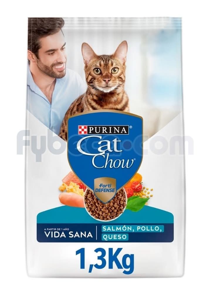 Alimento Mascotas Cat Chow Vida Sana 6X1.3Kgs