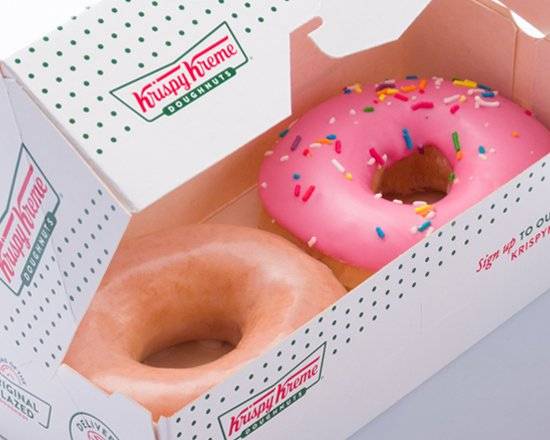 Krispy Kreme Strawberry Sprinkles And Original Glaze 2 Pack