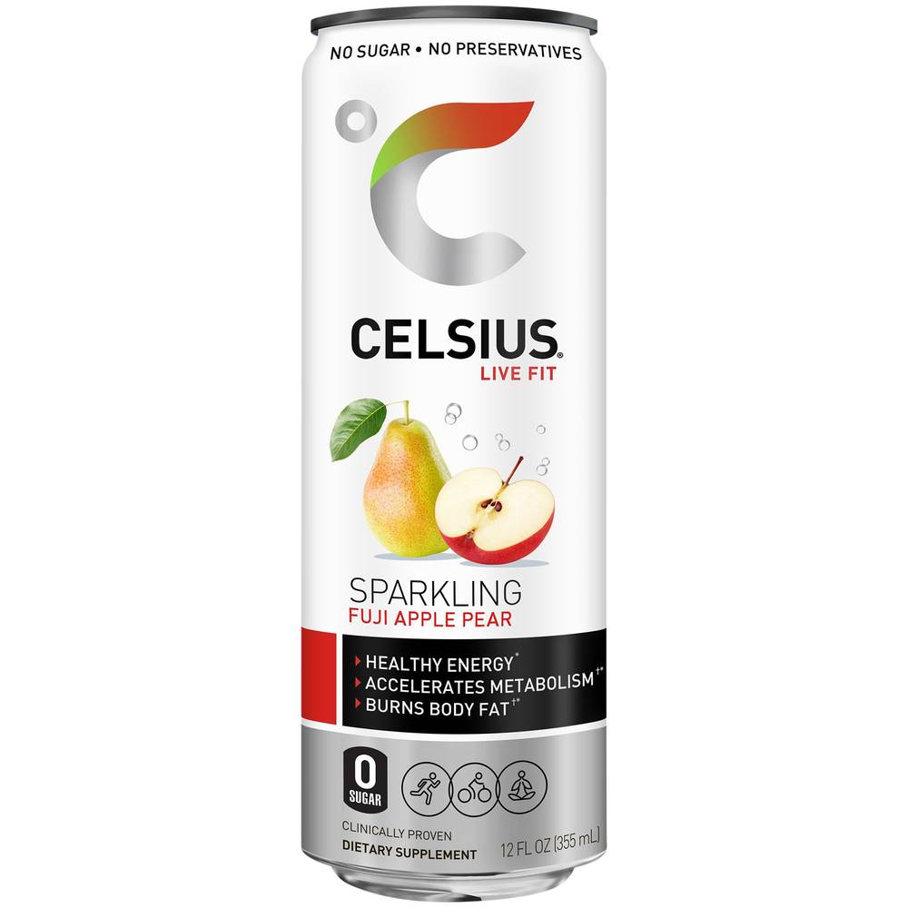 Celsius Sparkling Energy Drink (12 fl oz) (fuiji apple pear)