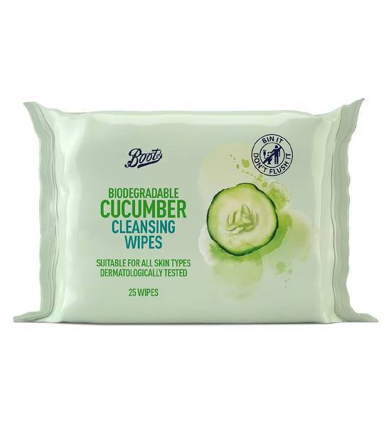 Boots Biodegradable Cucumber Cleansing Wipes