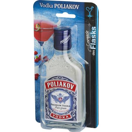 Vodka pure grain triple distilled POLIAKOV - la bouteille de 20cL