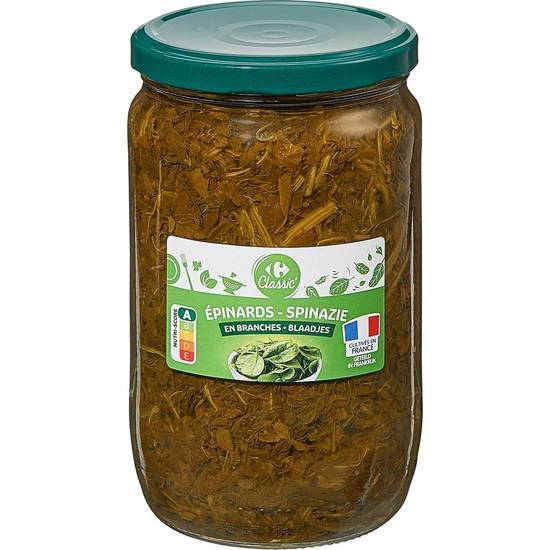 Carrefour Classic' - Épinards en branches (630g)