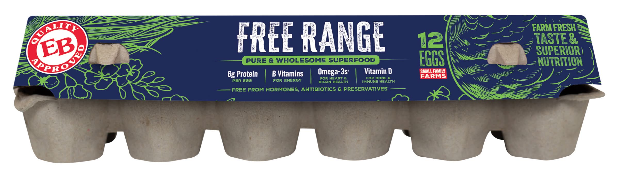 Eggland's Best Brown Free Range Eggs (24 oz, 12 ct)