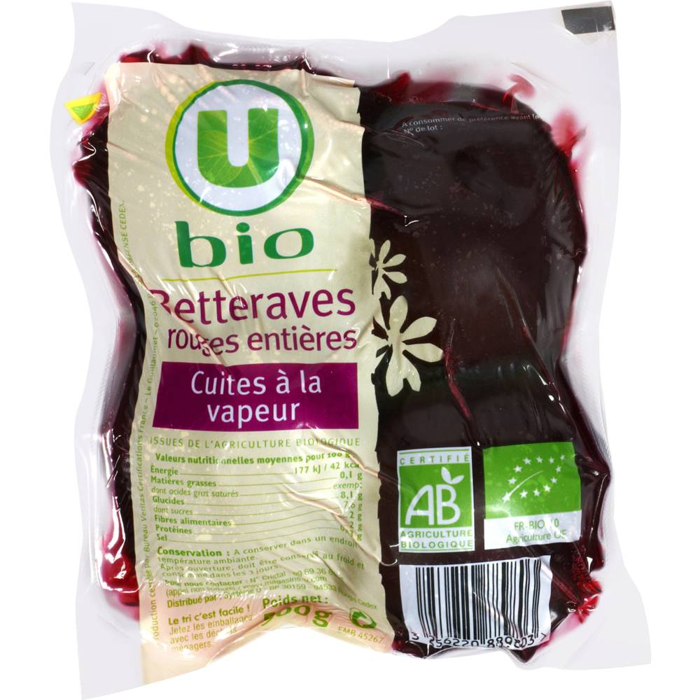 Les Produits U - Betterave roge bio (500g)