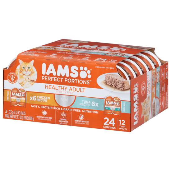 Iams Chicken & Tuna Recipe Multi pack Adult Cat Food (12 ct)
