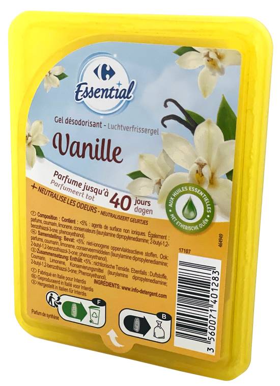 Carrefour Essential - Gel désodorisant vanille essential
