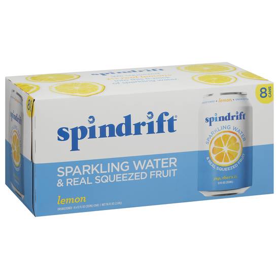 Spindrift Lemon Sparkling Water (8 ct, 12 fl oz)