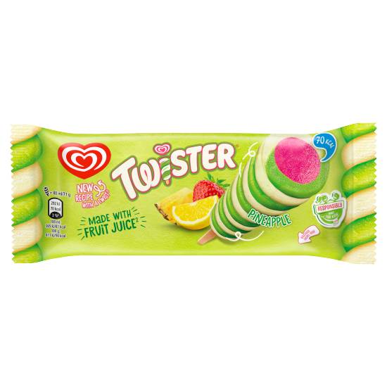 Tropicana Pineapple, Twister Ice Cream (80ml)