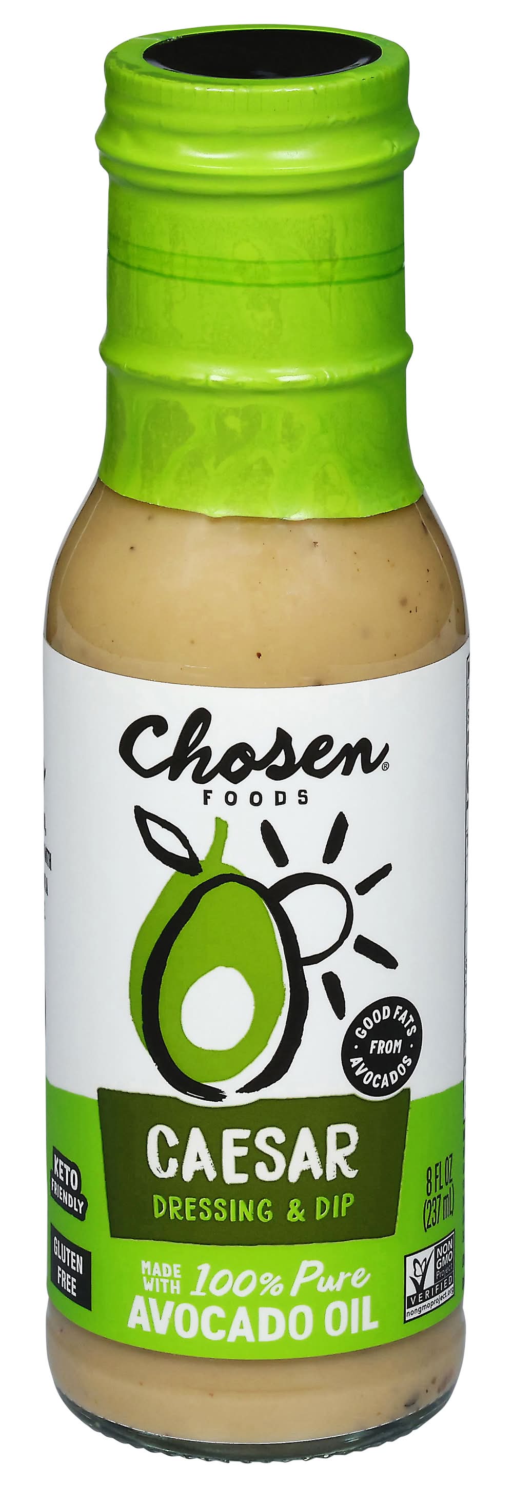 Chosen Foods Unsweetened Pure Avocado Oil Caesar Dressing (8 fl oz)
