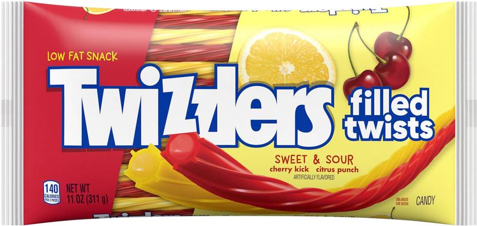 Twizzlers Sweet & Sour Filled Twists Candy