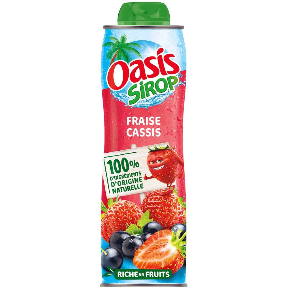 Oasis - Sirop riche en fruits (fraise cassis)