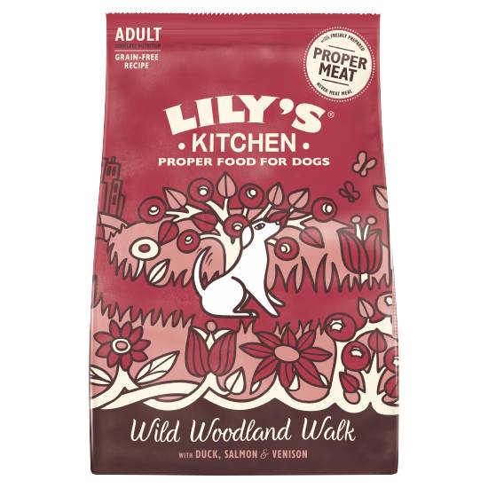 Lily's Kitchen Duck, Salmon & Venison Wild Woodland Walk Complete Adult Dry Dog Food