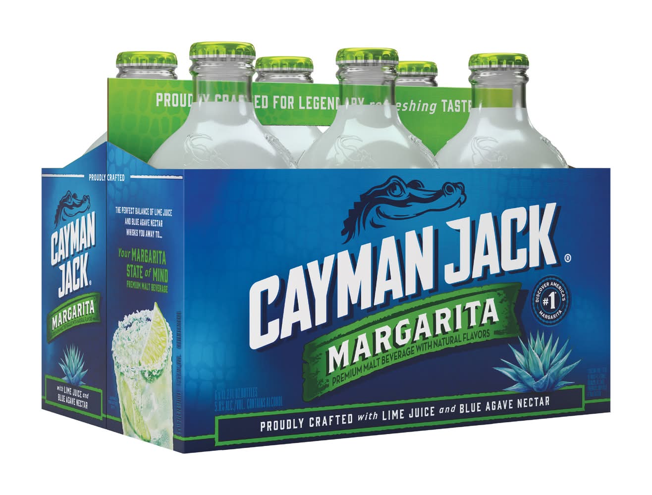 Cayman Jack Premium Margarita Malt Beverage (6 x 11.2 fl oz)