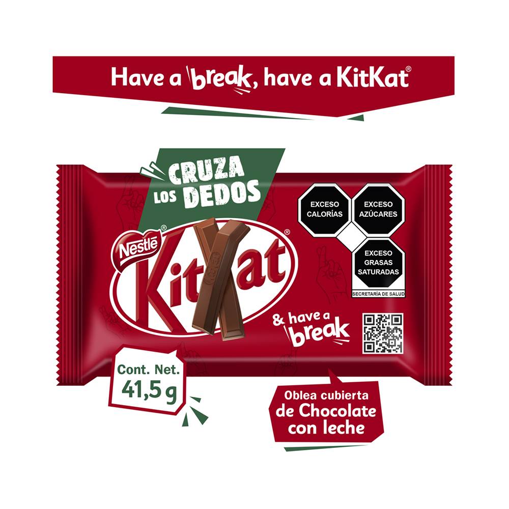 KitKat · Oblea cubierta de chocolate con leche (41,5 g)