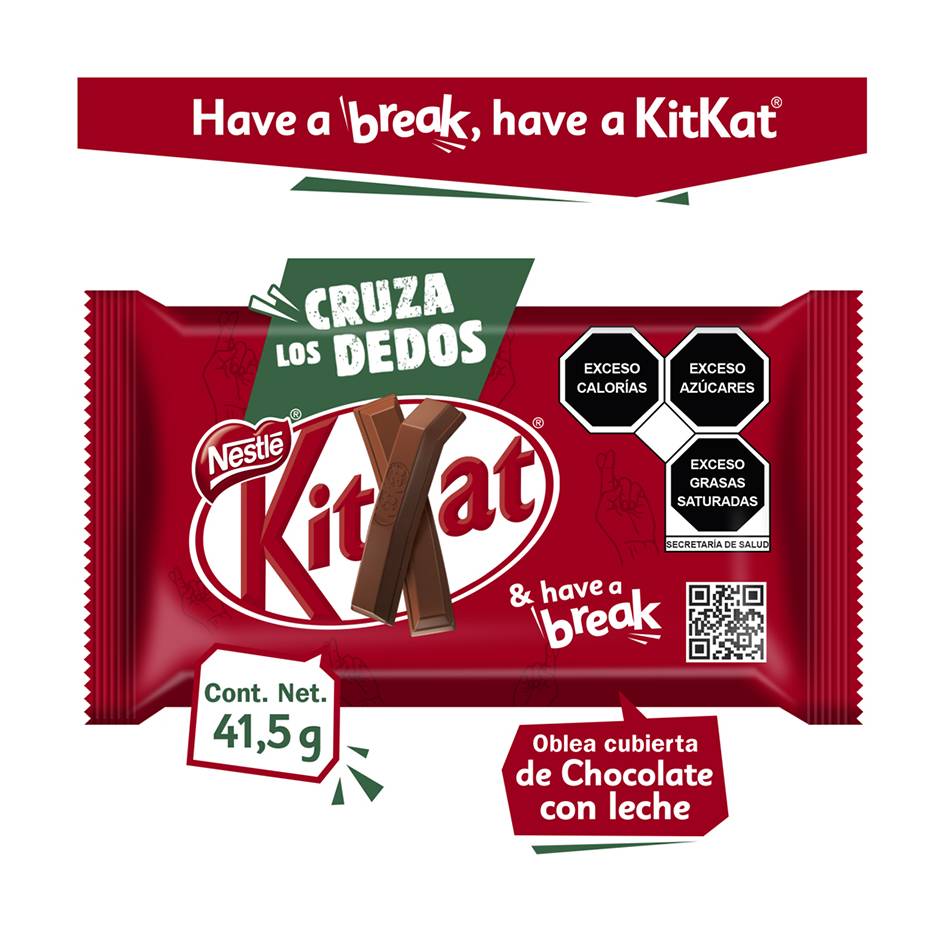 KitKat · Oblea cubierta de chocolate con leche (41,5 g)