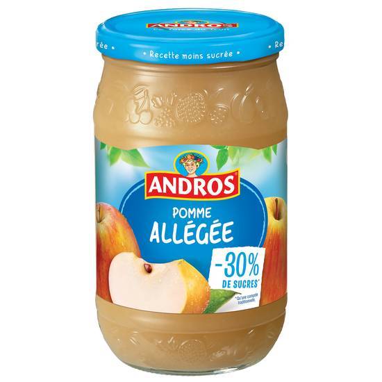 Compote de pomme allégée - andros - 730g